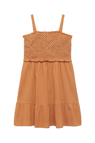 Robe crochet - Orange