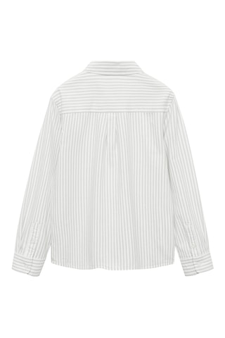 Chemise 100 % coton rayures Oxford - Vert