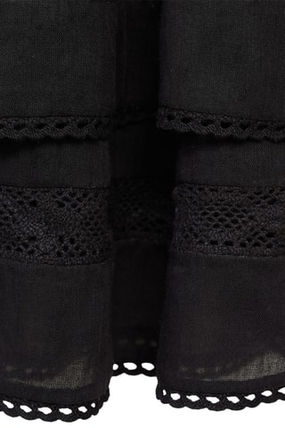 Jupe froncée volants - Anthracite