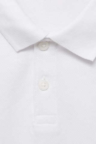 Polo coton manches courtes - Blanc cassé