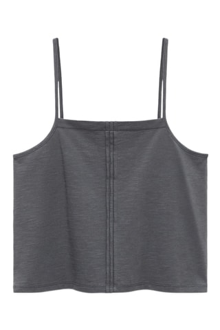 Top détail plissé - Bleu marine