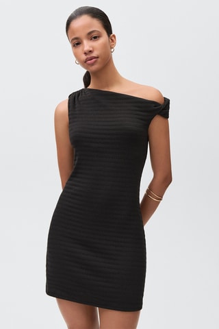 Robe courte maille - Noir