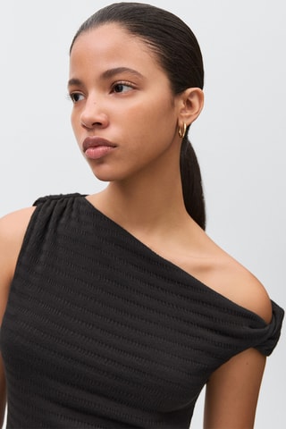 Robe courte maille - Noir