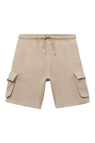 Bermuda cargo cordon - Beige