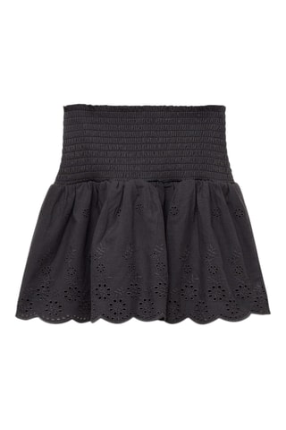 Jupe à volants broderie suisse - Bleu clair