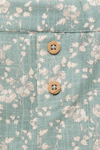 Short coton fleurs - Vert