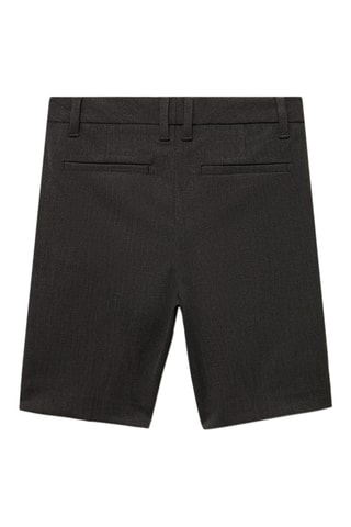 Bermuda tailleur taille haute - Gris foncé