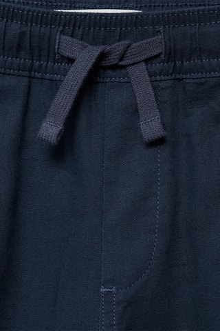 Pantalon lin taille élastique - Blanc