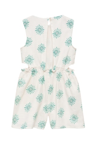 Combinaison imprimée ouvertures - Blanc