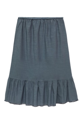 Jupe longue volants - Bleu