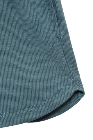 Short taille élastique - Bleu pétrole