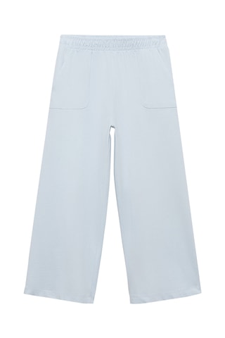 Pantalon taille élastique - Blanc cassé