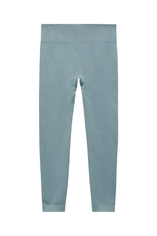 Legging de sport maille côtelée - Vert menthe