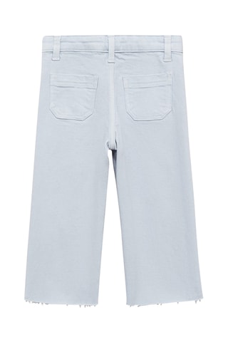 Jean seamless ourlet effiloché - Blanc cassé