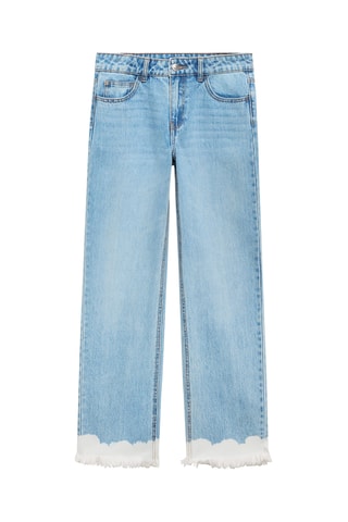 Jean straight tie and dye - Bleu