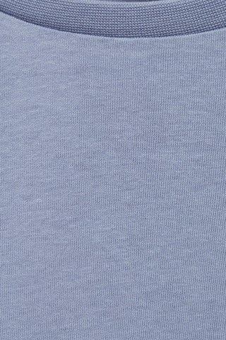 T-shirt détails ajourés - Bleu pétrole