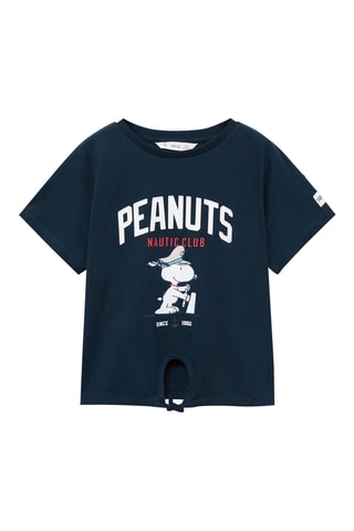 T-shirt imprimé Snoopy - Bleu marine