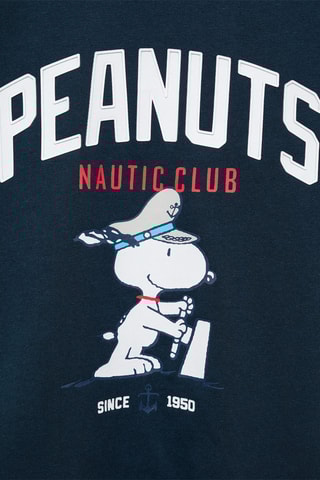 T-shirt imprimé Snoopy - Bleu marine