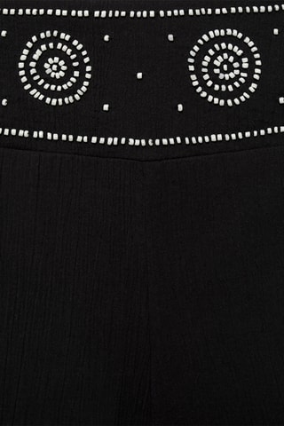 Short brodé perles - Noir