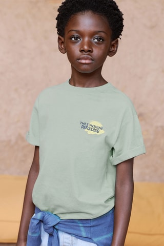 T-shirt coton imprimé - Vert