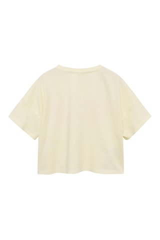 T-shirt message relief - Jaune