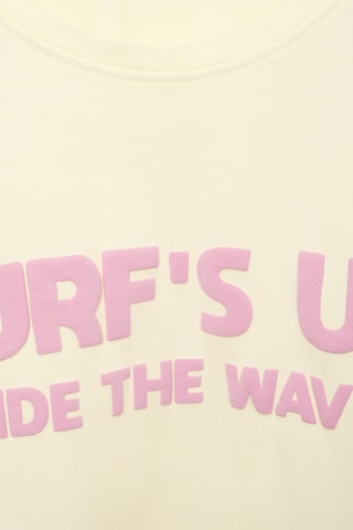 T-shirt message relief - Jaune