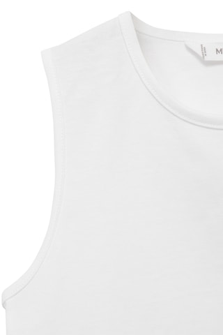 T-shirt crop ouverture - Blanc cassé