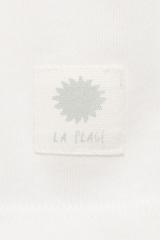 T-shirt manches froncées - Blanc cassé