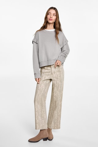 Jupe-culotte imprimée - Beige