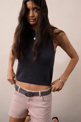 Short taille basse - Rose clair