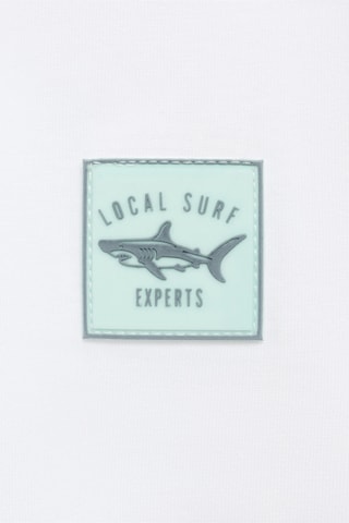 T-shirt coton imprimé - Blanc cassé