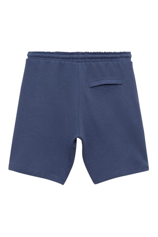 Bermuda taille élastique - Bleu