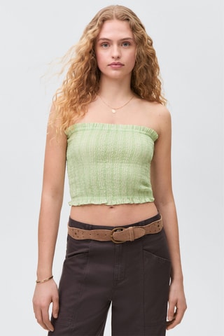 Top bustier - Vert
