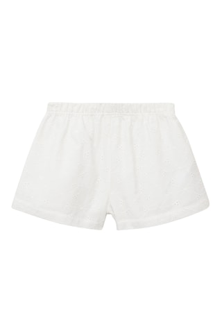 Short taille élastique - Blanc
