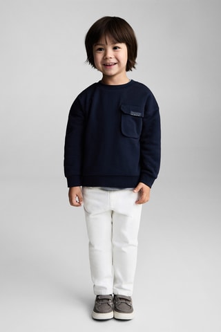 Jean skinny déchirures décoratives - Blanc