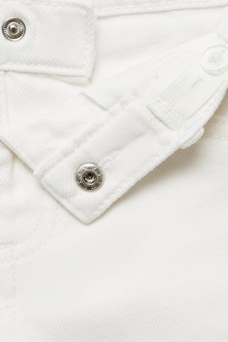 Jean skinny déchirures décoratives - Blanc