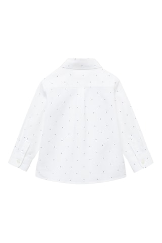 Chemise oxford imprimée - Blanc