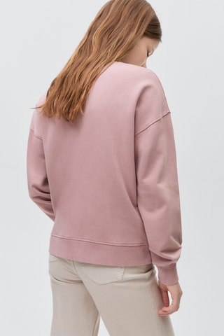 Sweat-shirt coton imprimé - Rose clair