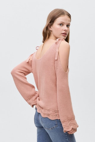 Pull-over cut out - Rose clair