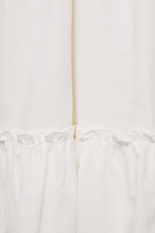 Robe lin volantée - Blanc