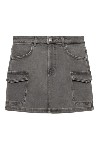 Minijupe cargo - Gris