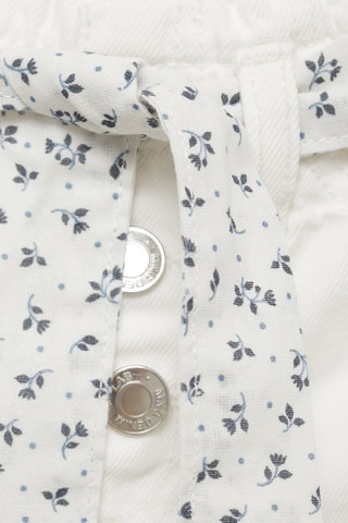 Short en jean ceinture - Blanc