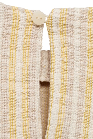 T-shirt rayures texturé - Jaune