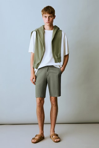 Bermuda coton - Kaki