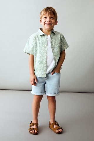 Chemise à imprimé à fleurs - Rose clair