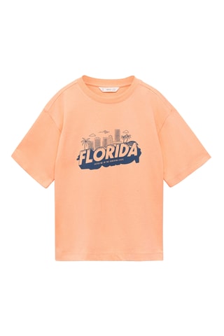 T-shirt imprimé manches courtes - Jaune