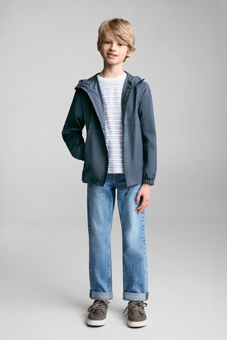 Parka poches capuche - Bleu