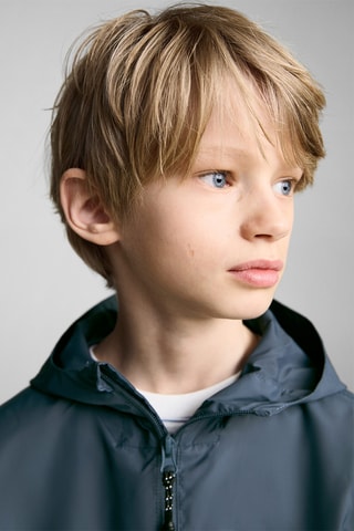 Parka poches capuche - Bleu