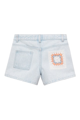Short crochet combiné - Bleu clair