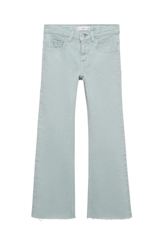 Jean flare ourlet effiloché - Blanc cassé